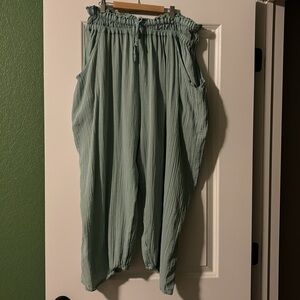 Fun, loose-fitting harem pants.